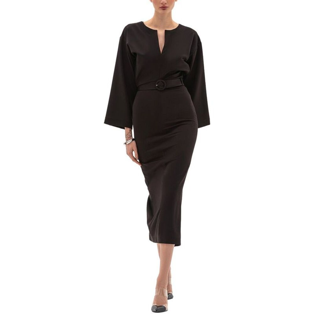 Bgl Womens  Midi Dress, Brown